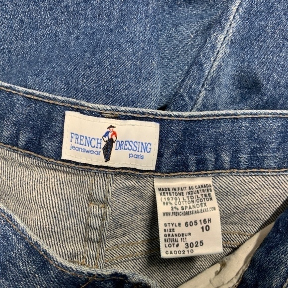 FRENCH DRESSING Straight Leg High Waist Medium Wash Jeans US Sz 10 - Picture 5 of 10